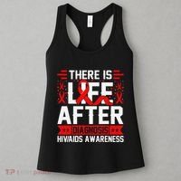 Hiv Awareness Red Ribbon World Aids Day Fighters Women's Tank Top thumb 3