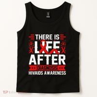 Hiv Awareness Red Ribbon World Aids Day Fighters Tank Top thumb 2