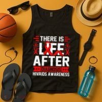 Hiv Awareness Red Ribbon World Aids Day Fighters Tank Top thumb 4