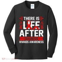 Hiv Awareness Red Ribbon World Aids Day Fighters Kids Long Sleeve Shirt thumb 0