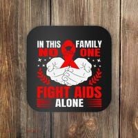 Hiv Awareness Red Ribbon World Aids Day Fighters Coaster thumb 0