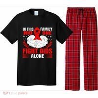 Hiv Awareness Red Ribbon World Aids Day Fighters Pajama Set thumb 0