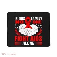 Hiv Awareness Red Ribbon World Aids Day Fighters Mousepad thumb 0