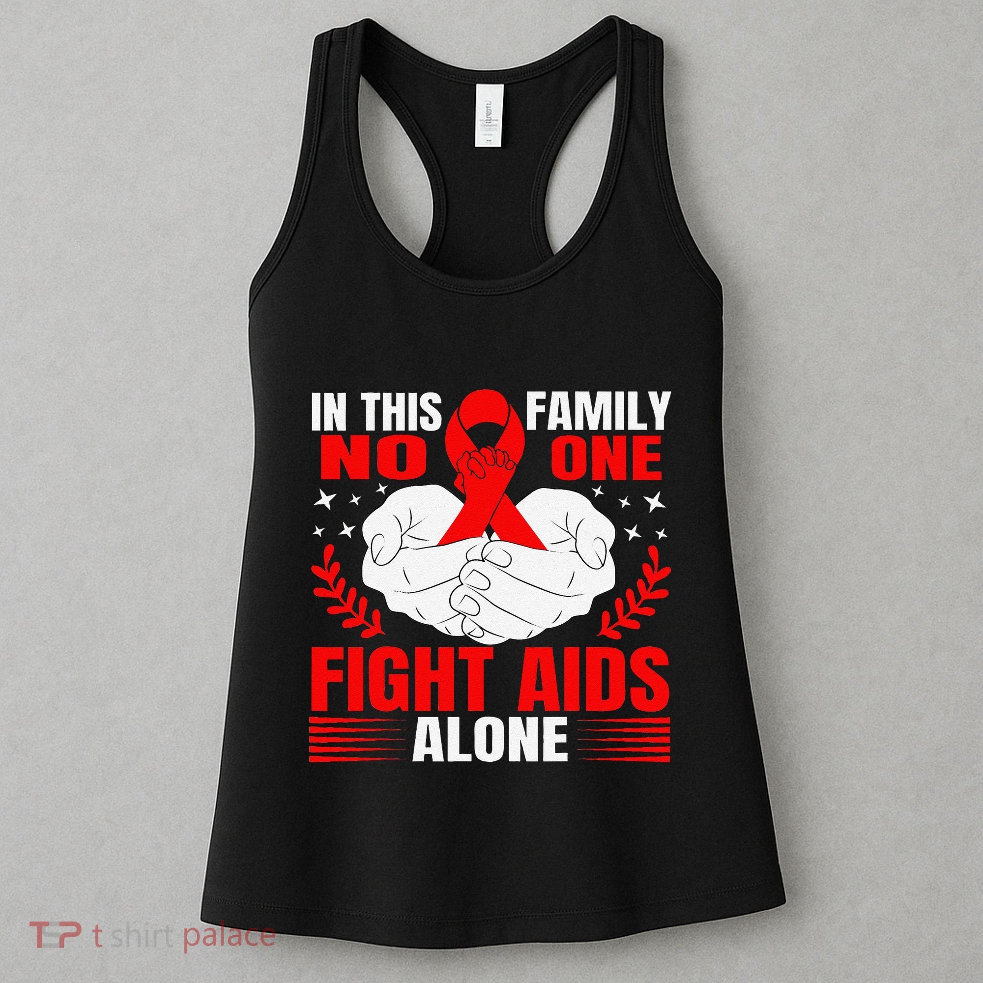 Hiv Awareness Red Ribbon World Aids Day Fighters Women's Tank Top