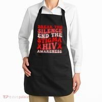 Hiv Awareness Red Ribbon World Aids Day Fighters Apron thumb 2