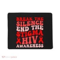 Hiv Awareness Red Ribbon World Aids Day Fighters Mousepad thumb 0