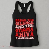 Hiv Awareness Red Ribbon World Aids Day Fighters Women's Tank Top thumb 3