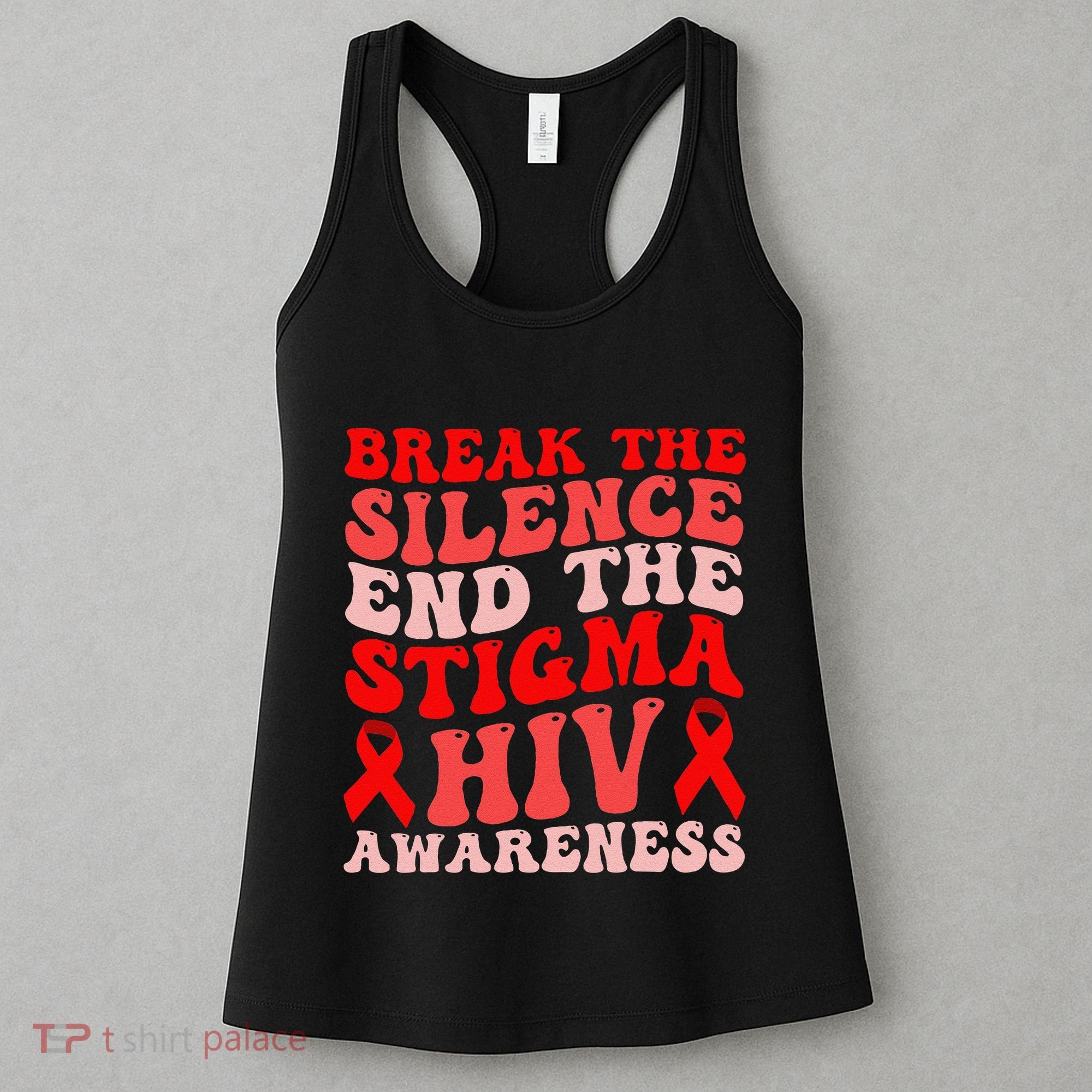 Hiv Awareness Red Ribbon World Aids Day Fighters Women's Tank Top