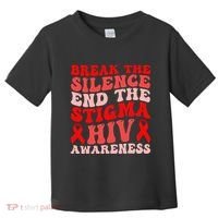Hiv Awareness Red Ribbon World Aids Day Fighters Toddler T-Shirt thumb 0