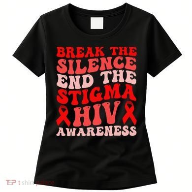 Hiv Awareness Red Ribbon World Aids Day Fighters Women's T-Shirt