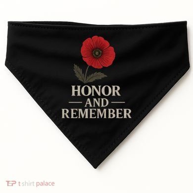 Honor and Remember USA-Made Doggie Bandana
