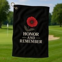 Honor and Remember Golf Towel thumb 1