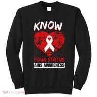 Hiv Awareness Red Ribbon World Aids Day Fighters Sweatshirt thumb 0