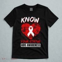 Hiv Awareness Red Ribbon World Aids Day Fighters T-Shirt thumb 5
