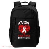 Hiv Awareness Red Ribbon World Aids Day Fighters Backpack thumb 0