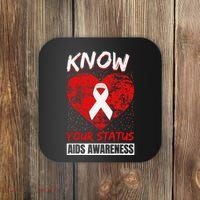 Hiv Awareness Red Ribbon World Aids Day Fighters Coaster thumb 0