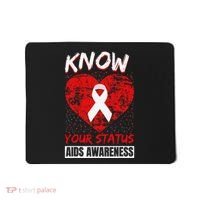 Hiv Awareness Red Ribbon World Aids Day Fighters Mousepad thumb 0