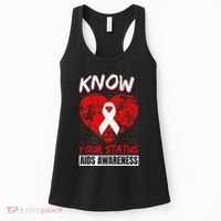 Hiv Awareness Red Ribbon World Aids Day Fighters Women's Tank Top thumb 0