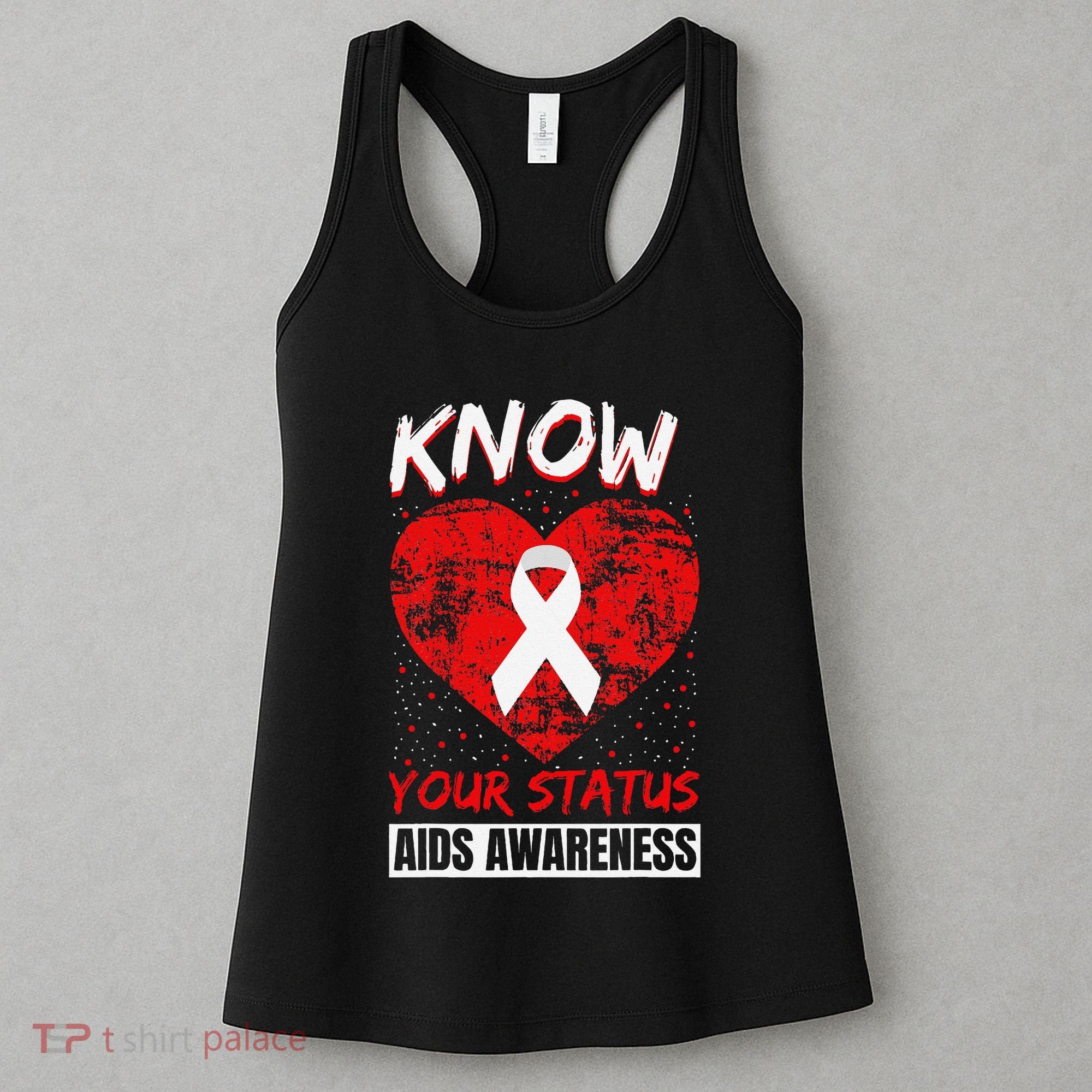 Hiv Awareness Red Ribbon World Aids Day Fighters Women's Tank Top
