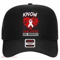Hiv Awareness Red Ribbon World Aids Day Fighters Hat thumb 0