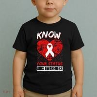 Hiv Awareness Red Ribbon World Aids Day Fighters Toddler T-Shirt thumb 2