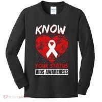 Hiv Awareness Red Ribbon World Aids Day Fighters Kids Long Sleeve Shirt thumb 0