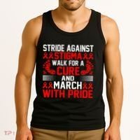 Hiv Awareness Red Ribbon World Aids Day Fighters Tank Top thumb 3