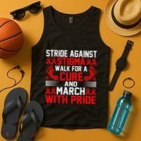 Hiv Awareness Red Ribbon World Aids Day Fighters Tank Top thumb 4