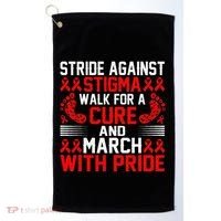 Hiv Awareness Red Ribbon World Aids Day Fighters Golf Towel thumb 0