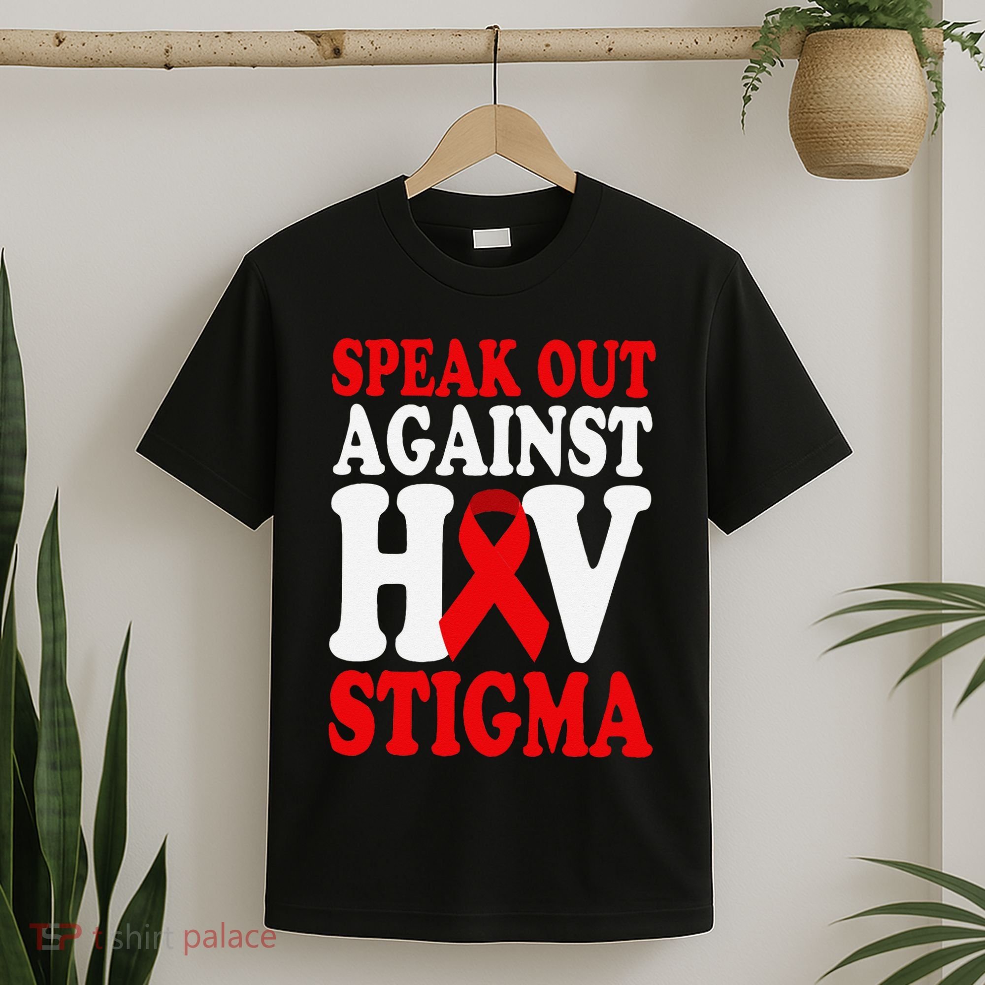 Hiv Awareness Red Ribbon World Aids Day Fighters T-Shirt