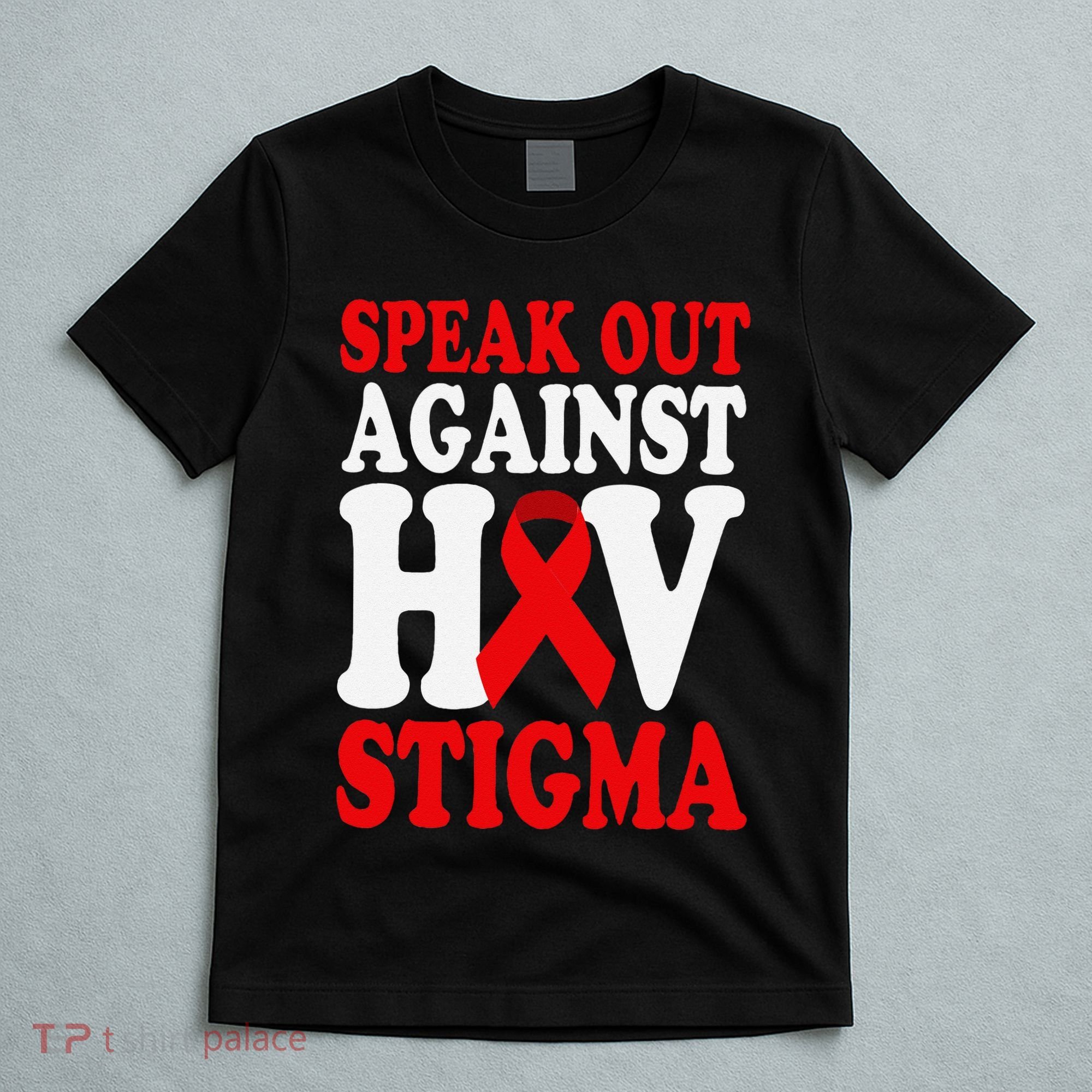 Hiv Awareness Red Ribbon World Aids Day Fighters T-Shirt