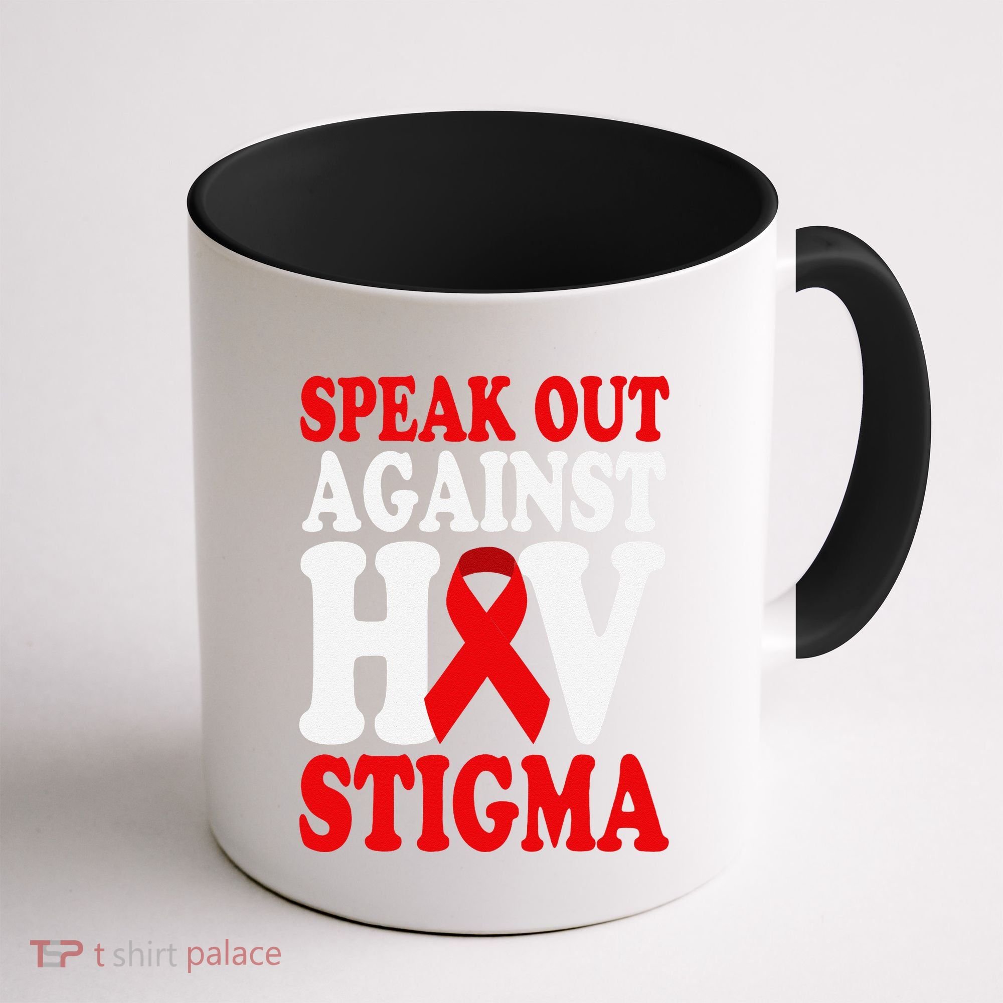 Hiv Awareness Red Ribbon World Aids Day Fighters Coffee Mug
