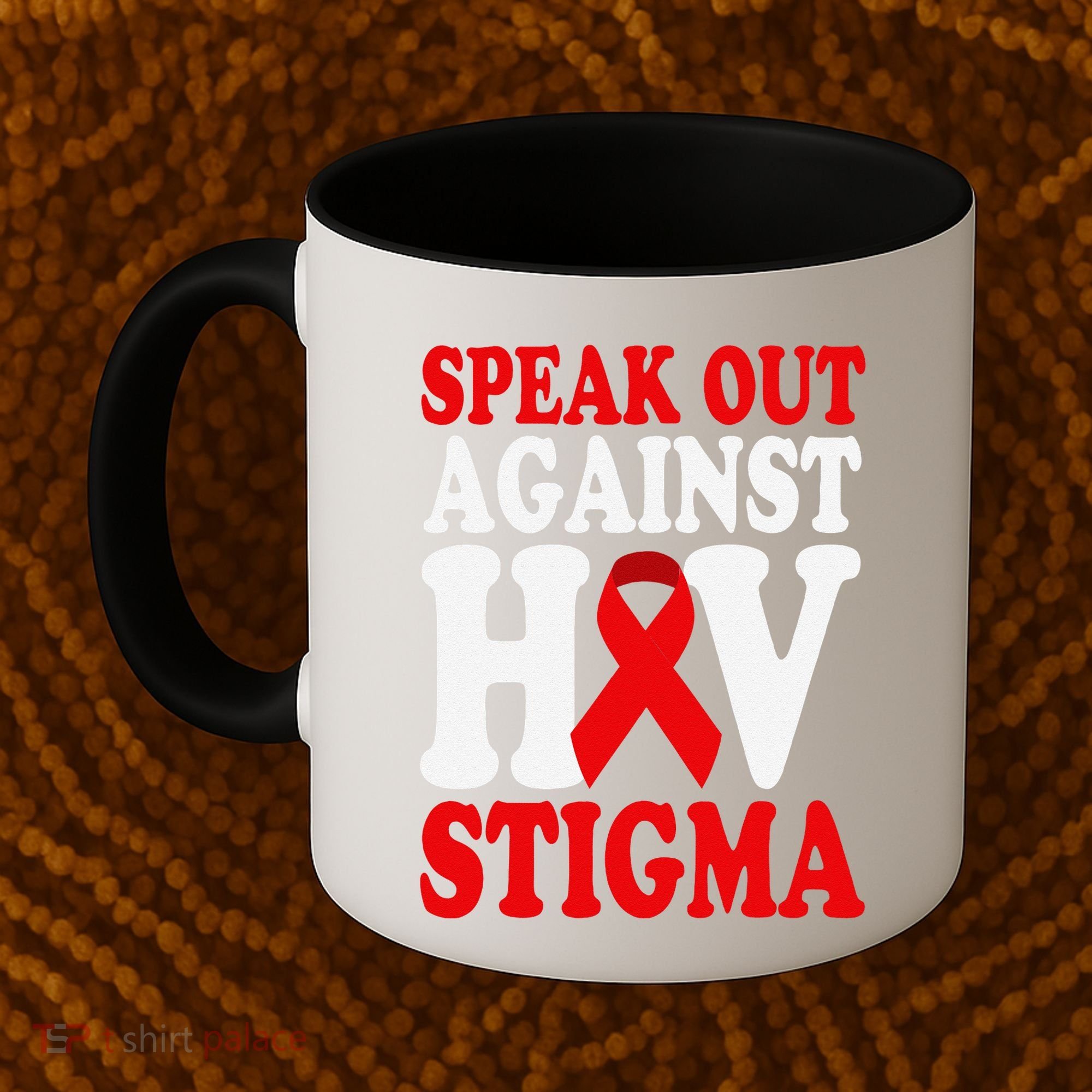 Hiv Awareness Red Ribbon World Aids Day Fighters Coffee Mug