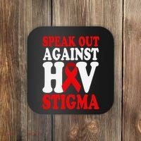 Hiv Awareness Red Ribbon World Aids Day Fighters Coaster thumb 0