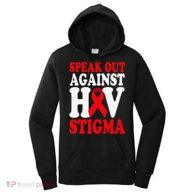 Hiv Awareness Red Ribbon World Aids Day Fighters Women's Hoodie