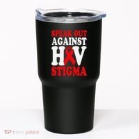 Hiv Awareness Red Ribbon World Aids Day Fighters Tumbler thumb 0