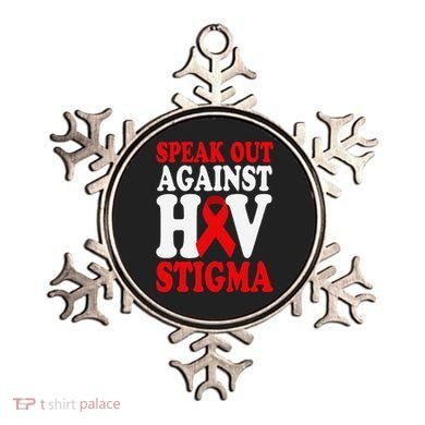 Hiv Awareness Red Ribbon World Aids Day Fighters Ornament