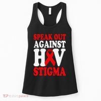 Hiv Awareness Red Ribbon World Aids Day Fighters Women's Tank Top thumb 0