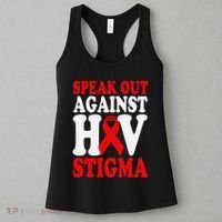 Hiv Awareness Red Ribbon World Aids Day Fighters Women's Tank Top thumb 3