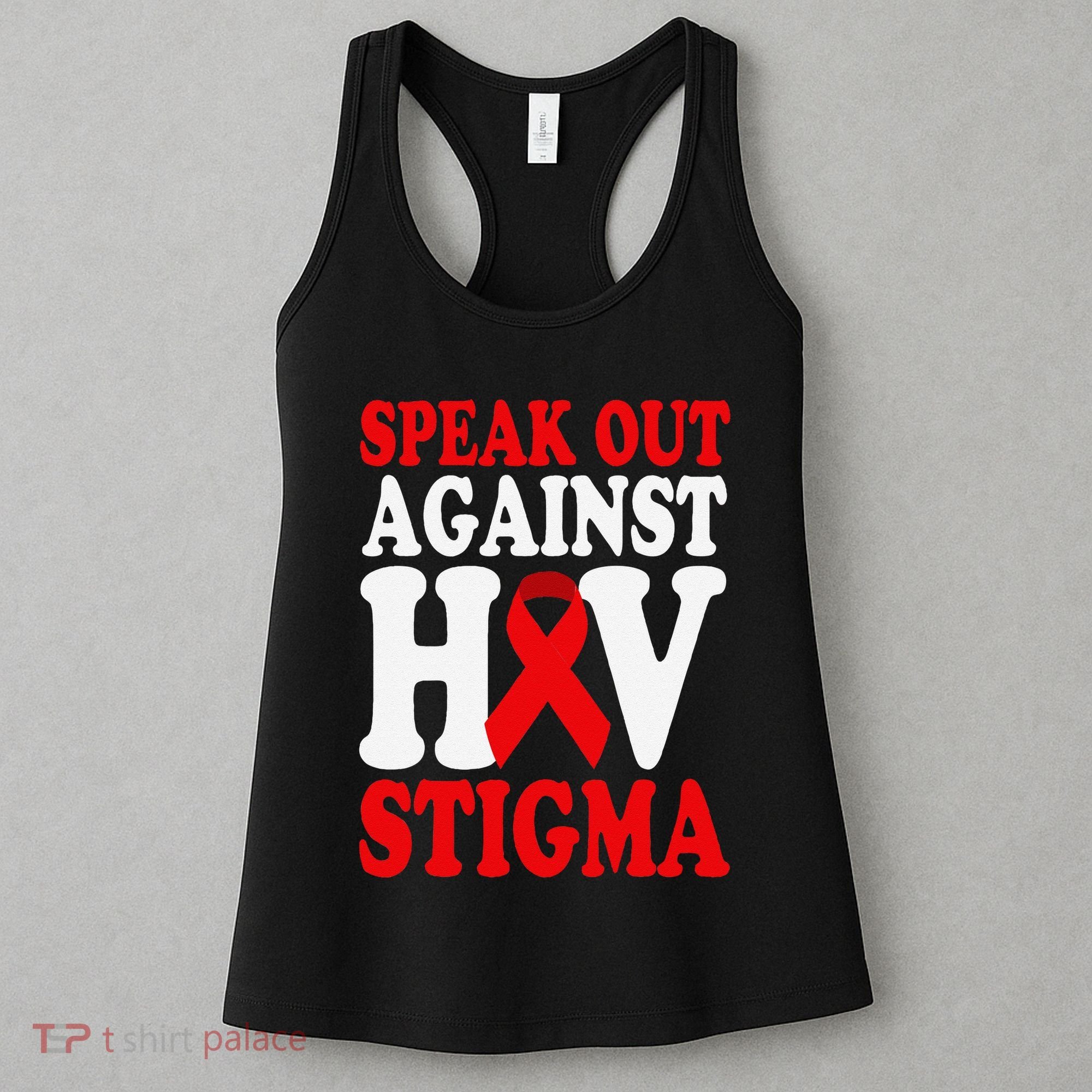 Hiv Awareness Red Ribbon World Aids Day Fighters Women's Tank Top