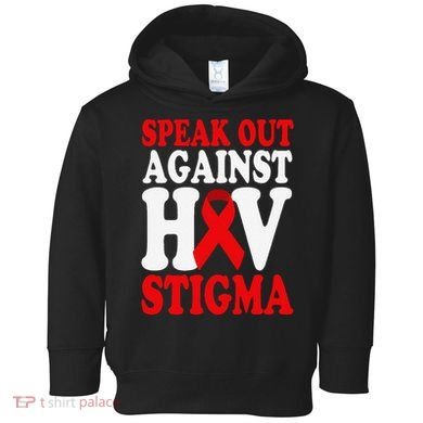 Hiv Awareness Red Ribbon World Aids Day Fighters Toddler Hoodie