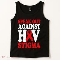 Hiv Awareness Red Ribbon World Aids Day Fighters Tank Top thumb 2