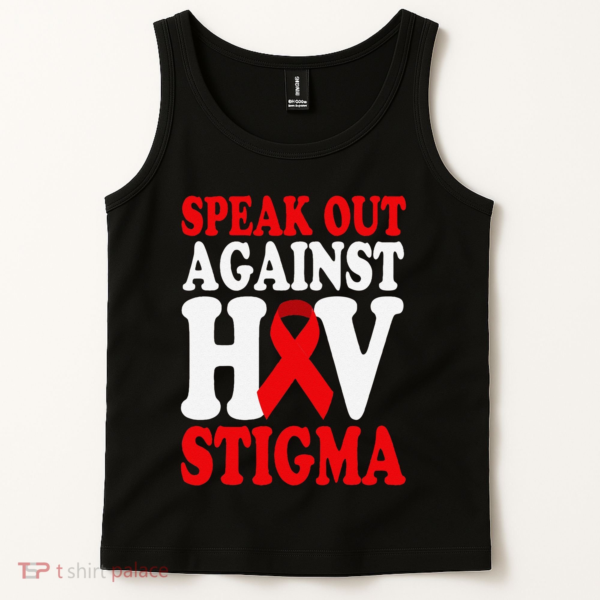 Hiv Awareness Red Ribbon World Aids Day Fighters Tank Top