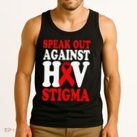 Hiv Awareness Red Ribbon World Aids Day Fighters Tank Top thumb 3