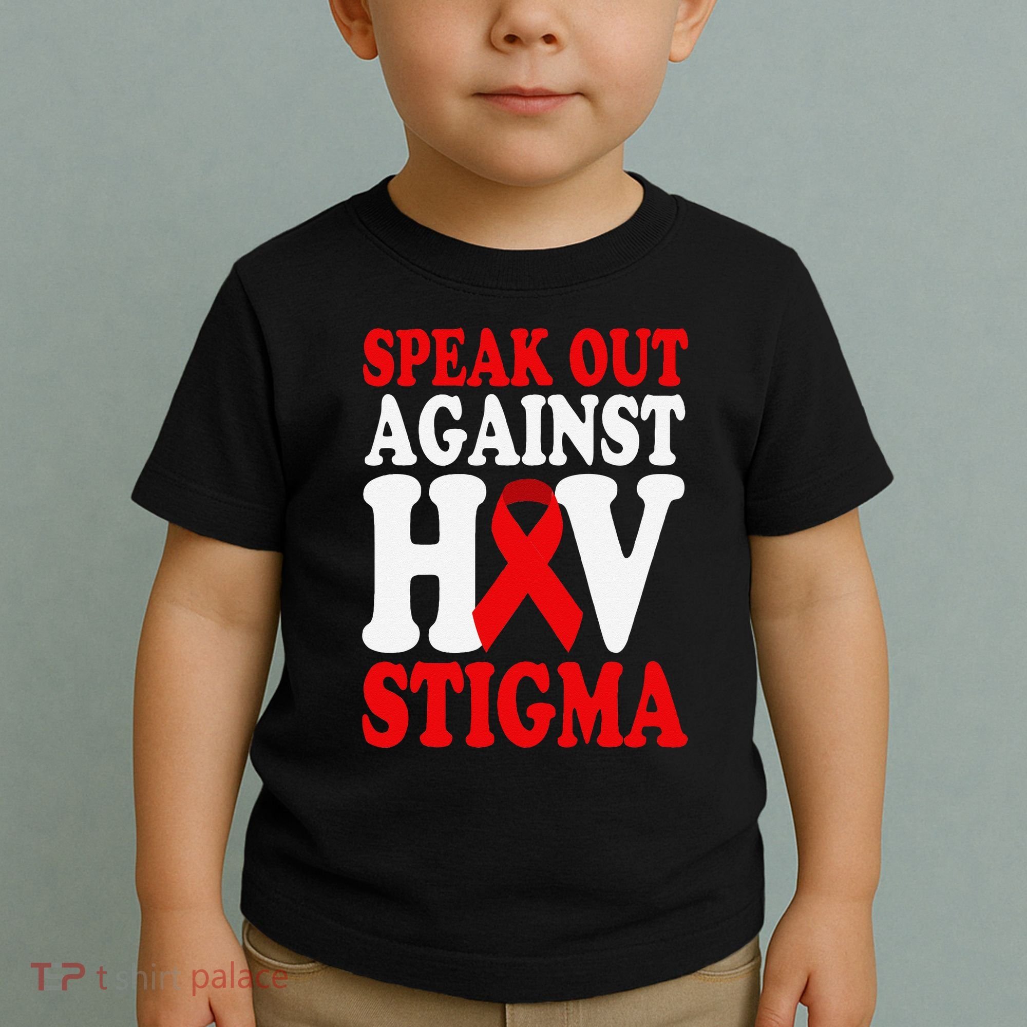 Hiv Awareness Red Ribbon World Aids Day Fighters Toddler T-Shirt