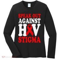 Hiv Awareness Red Ribbon World Aids Day Fighters Women's Long Sleeve Shirt thumb 0
