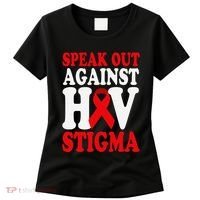 Hiv Awareness Red Ribbon World Aids Day Fighters Women's T-Shirt thumb 0