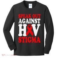 Hiv Awareness Red Ribbon World Aids Day Fighters Kids Long Sleeve Shirt thumb 0