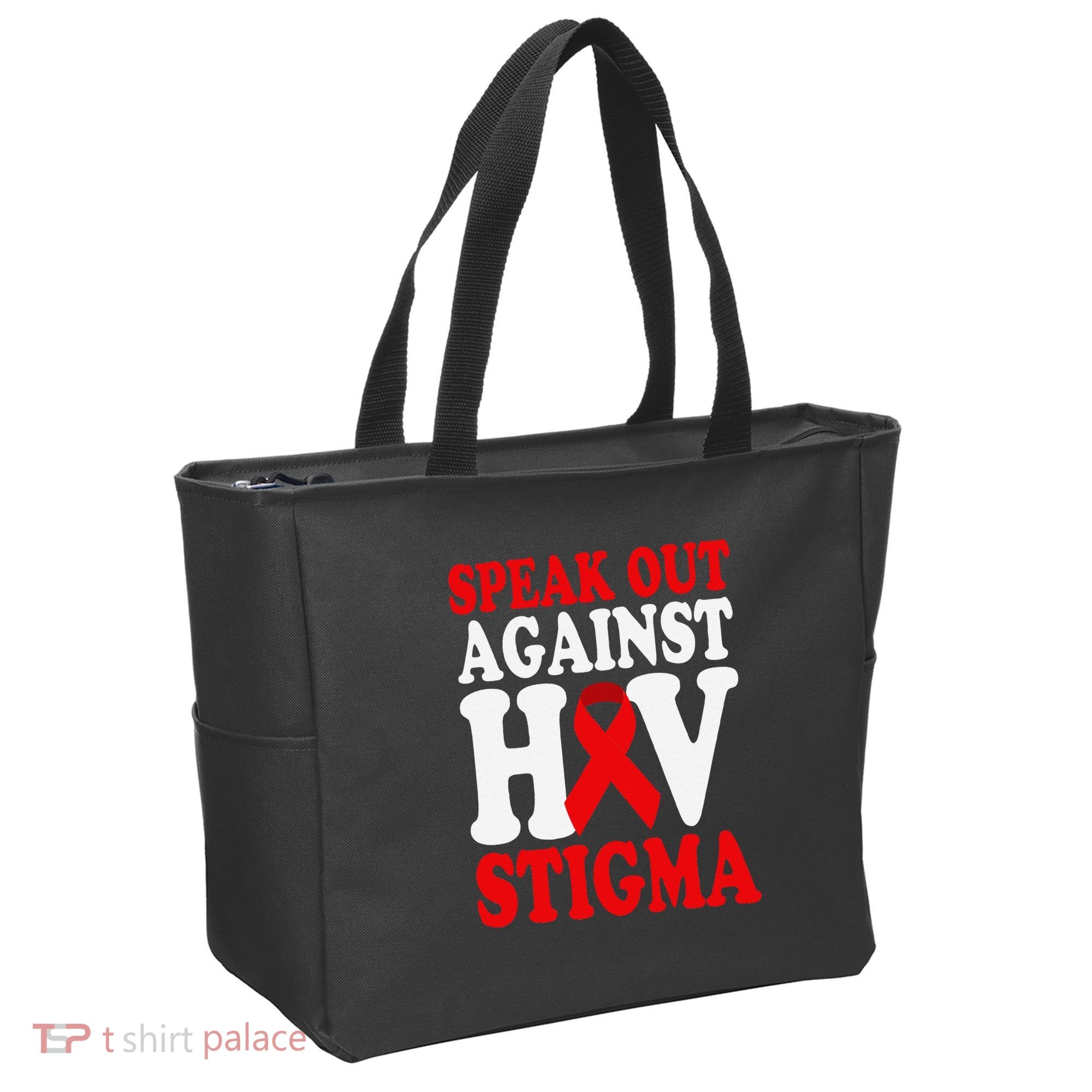 Hiv Awareness Red Ribbon World Aids Day Fighters Tote Bag