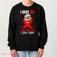 Hiv Awareness Red Ribbon World Aids Day Fighters Women's Sweatshirt thumb 0
